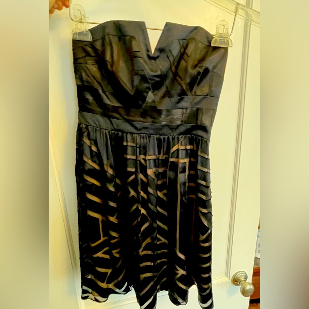 Rare Alice & Trixie Geometric Strapless Dress!